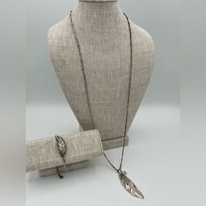 Brighton’s Ice Feather Bracelet and convertible necklace